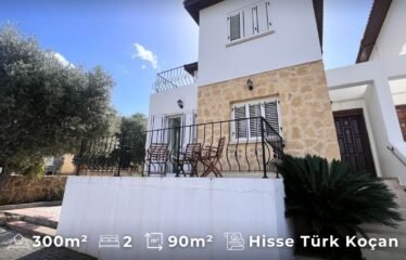 Girne Bellapais Bölgesinde Hisse Türk Koçanlı Geniş Eşyalı Villa